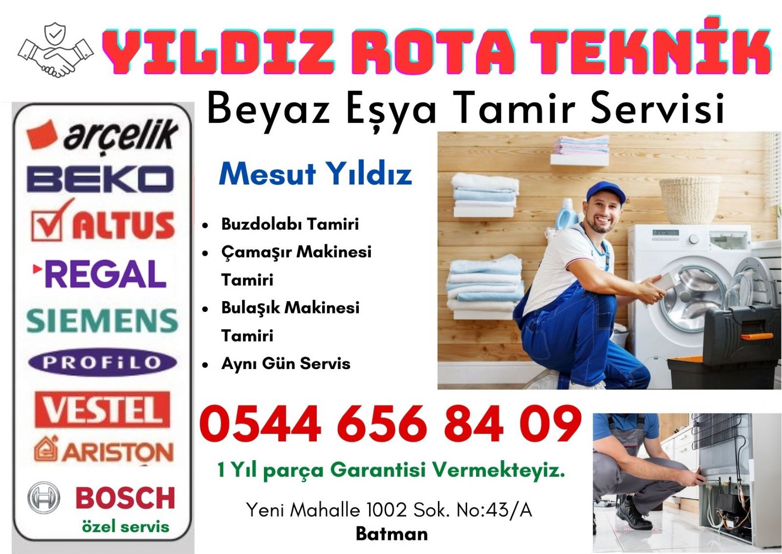 Batman Beyaz Eşya Buzdolabı Tamircisi